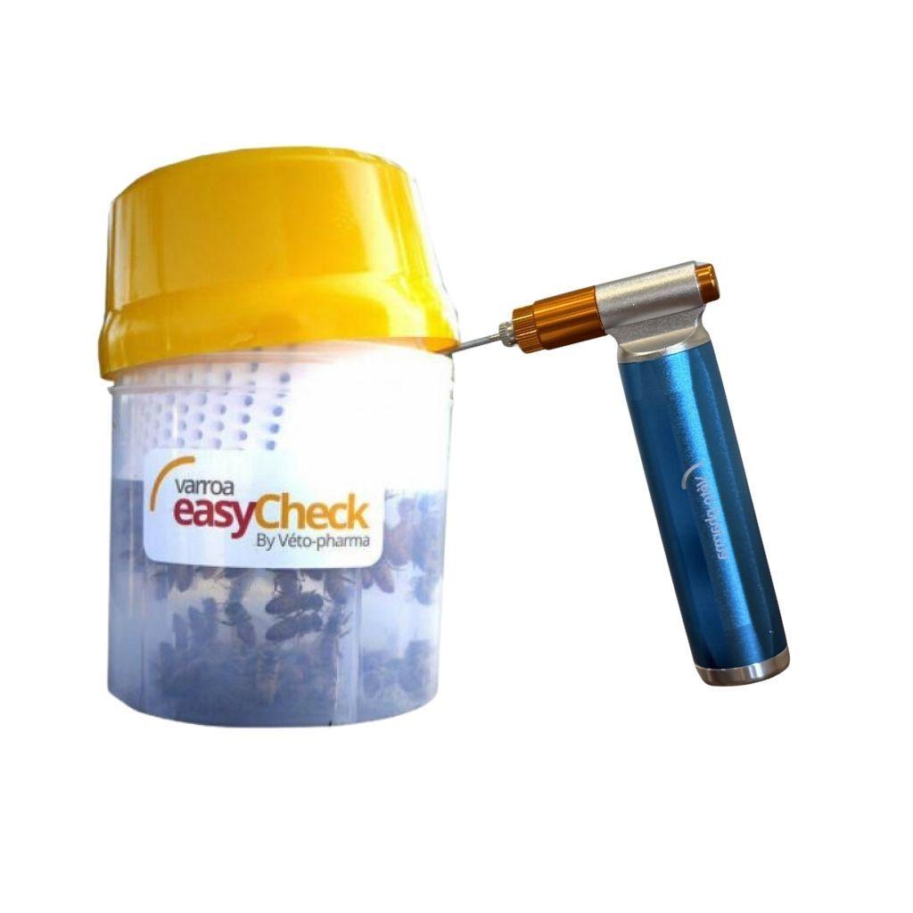 Sistema EasyCheck con iniettore CO2 in posizione di utilizzo reale