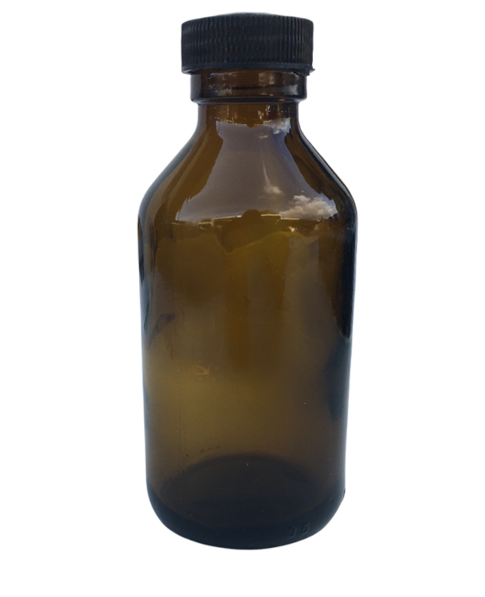 apicoltura.com bottiglietta in vetro scuro da 100 ml, completa di tappo a vite (confezione da 63 pezzi) - foto 1