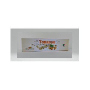 Torrone morbido artigianale, mandorlato, con miele italiano, gr. 200