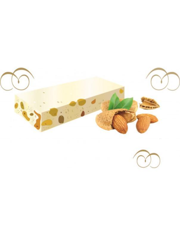  torrone morbido artigianale, mandorlato, con miele italiano, gr. 200 - foto 3