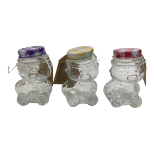 Vaso in vetro a forma di orsetto ml 30 (confezione da 24 pz)