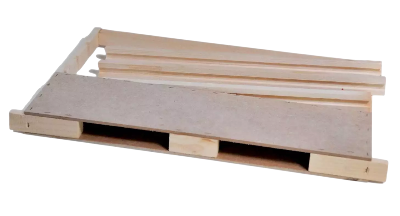 Telaino portastecche in legno per allevamento regine con stecche incluse