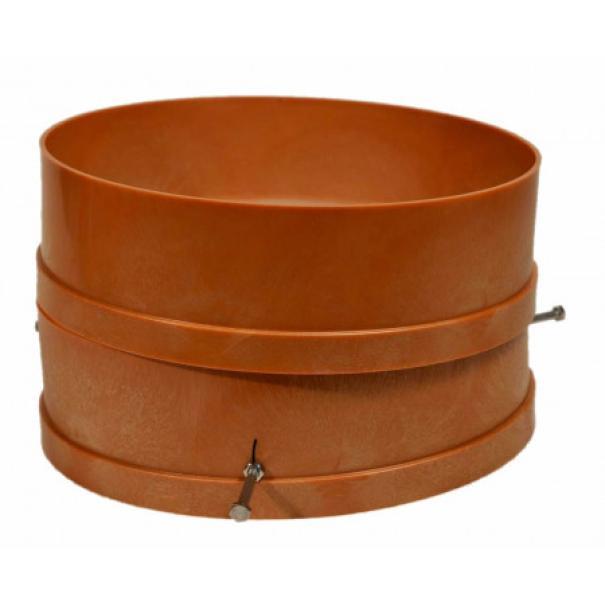 filtro doppia rete plastica alimentare per miele diametro 30 cm staffe acciaio apicoltura