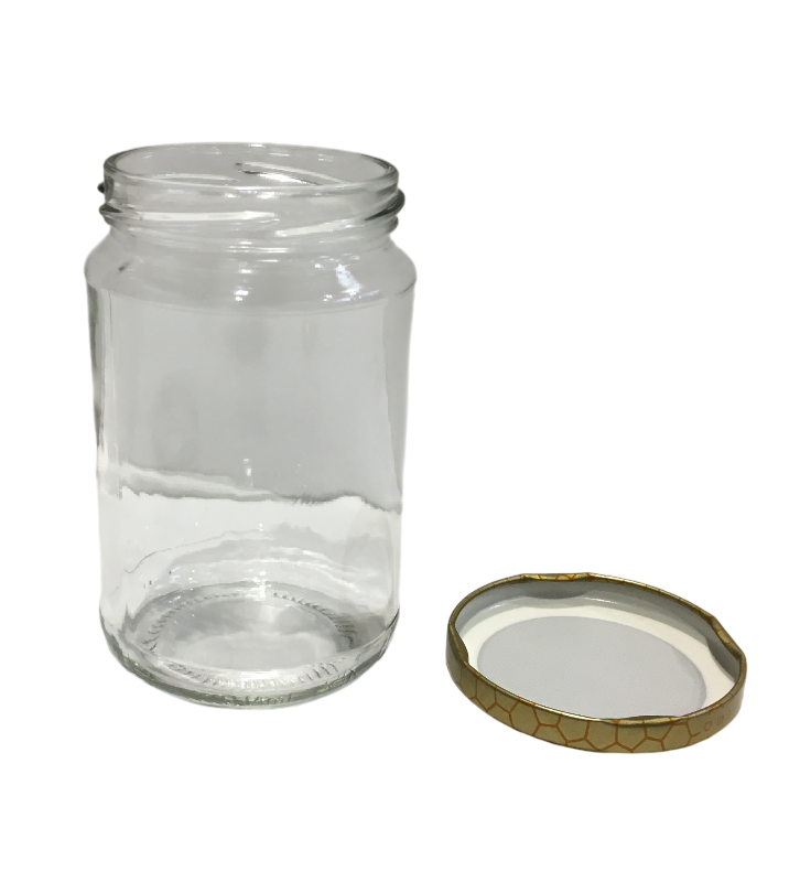 apicoltura.com vaso in vetro ml 314, per 400 gr miele (confezione da 28 pezzi) completo di tappo - foto 2