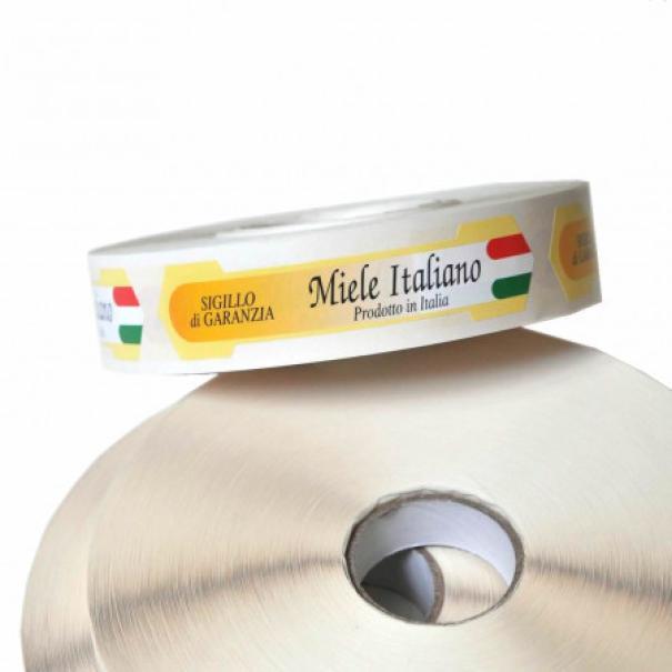 apicoltura.com sigillo di garanzia miele italiano grande (rotolo da 1000 pz) - foto 1