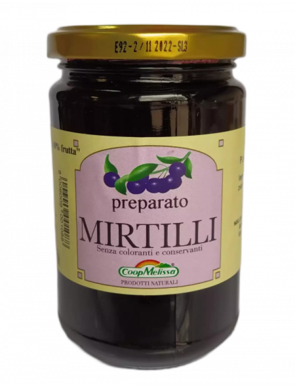 coop melissa composta di mirtilli - 100% frutta gr. 340 - foto 1