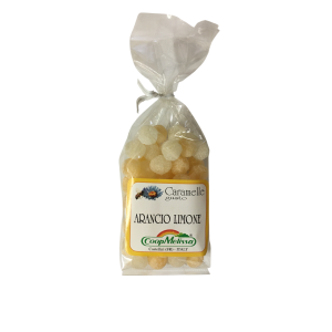 Caramelle bustina grammi 125 all'arancio-limone