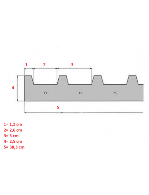 apicoltura.com distanziatore da 8 favi mm 383 - foto 2