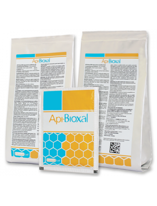 Bustine Api Bioxal Laif acido ossalico per trattamento antivarroa Bustine di Api Bioxal Laif trattamento antivarroa acido ossalico in vari formati per apiario biologico