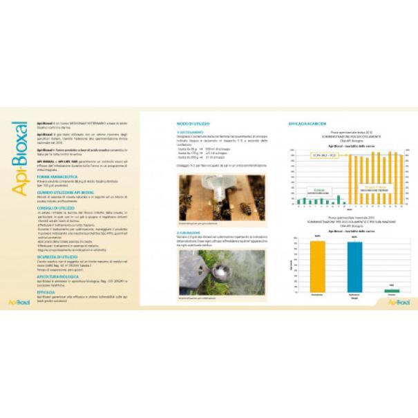 Istruzioni efficacia Api Bioxal Laif trattamento acido ossalico varroa Dettaglio istruzioni e grafici efficacia Api Bioxal Laif trattamento acido ossalico contro varroa