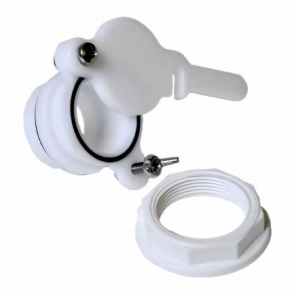 Ghiera filettata plastica alimentare per rubinetto e contenitori miele