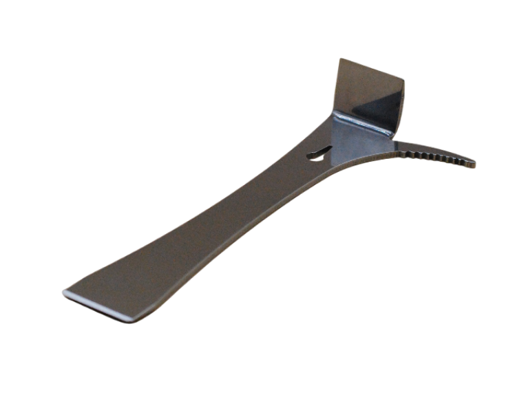 Leva con sperone in acciaio inox per uso apicoltura 25,5x8 cm
