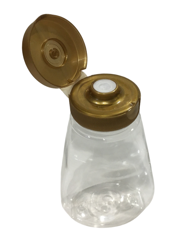 apicoltura.com vasetto dosatore squeezer in plastica alimentare, 180 cc (250 gr) - foto 2