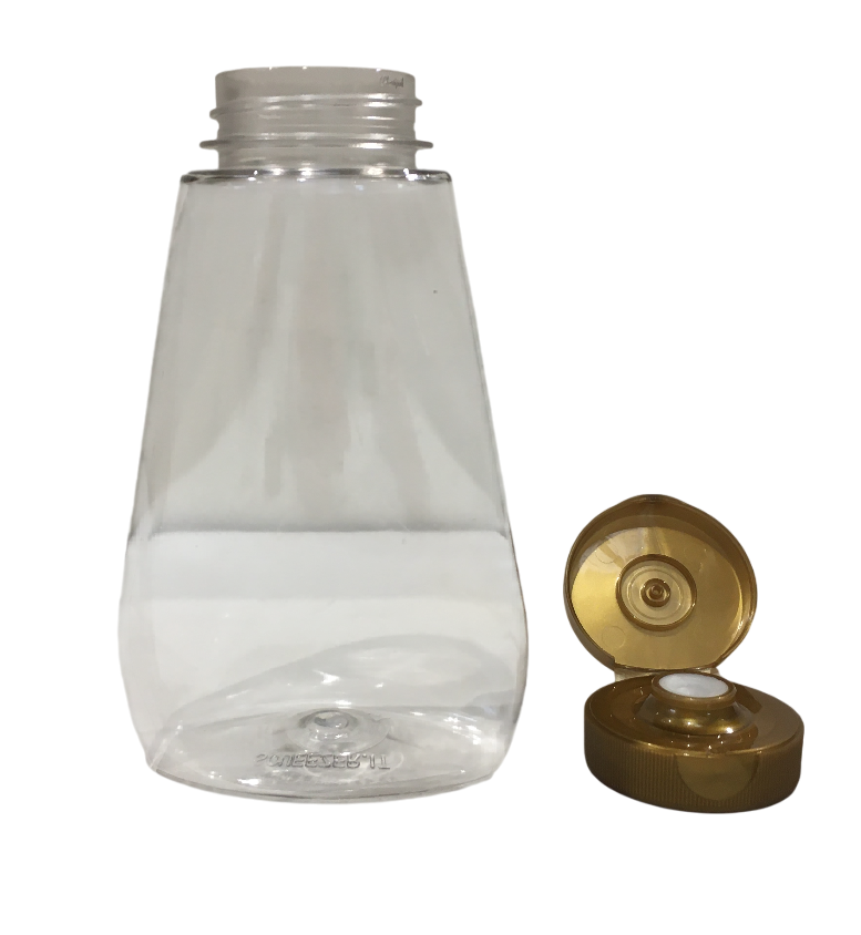apicoltura.com vasetto dosatore squeezer in plastica alimentare, 250 cc (300gr) - foto 3