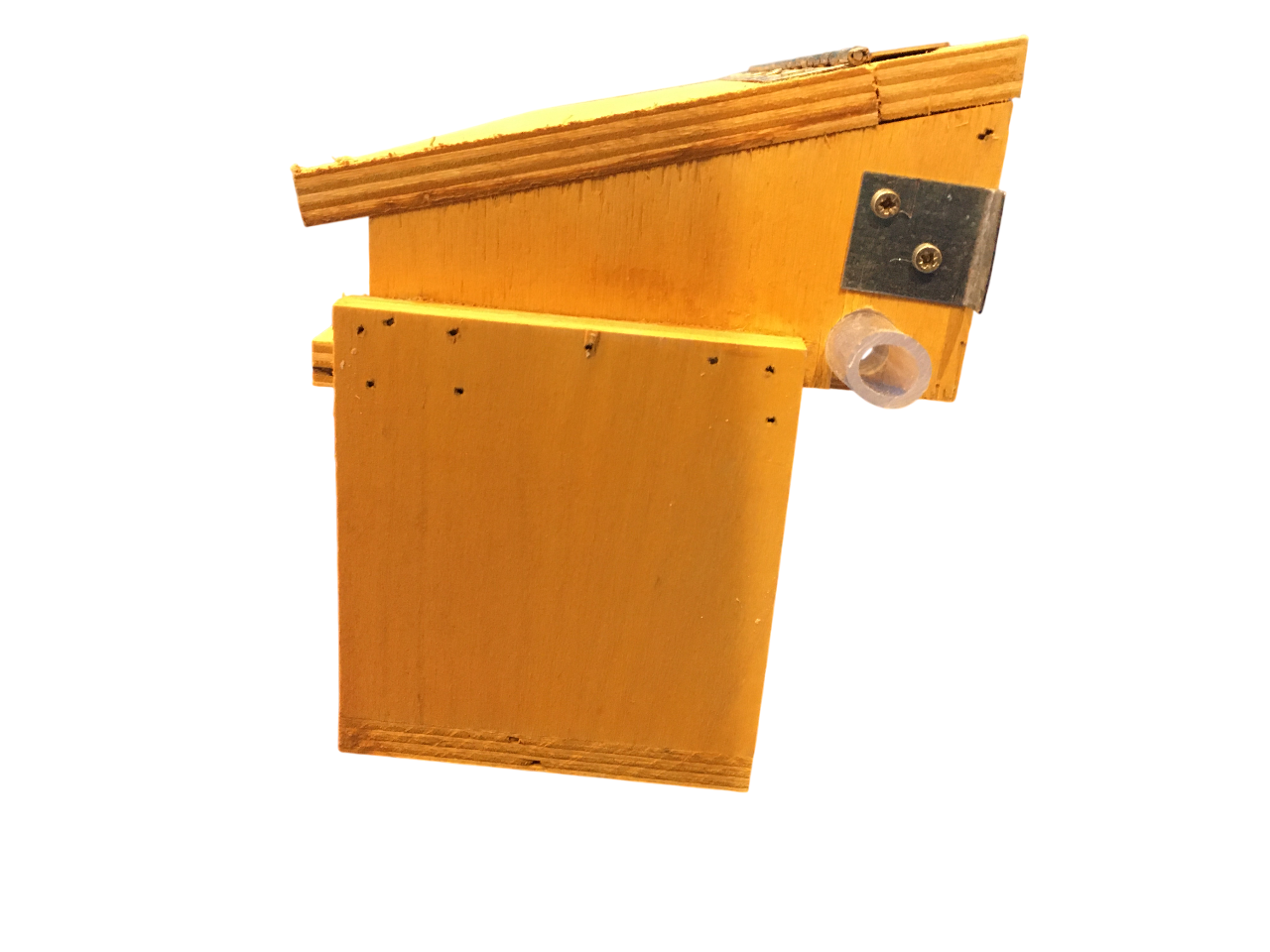 Parte laterale compatta della trappola raccolta polline per arnia fissa