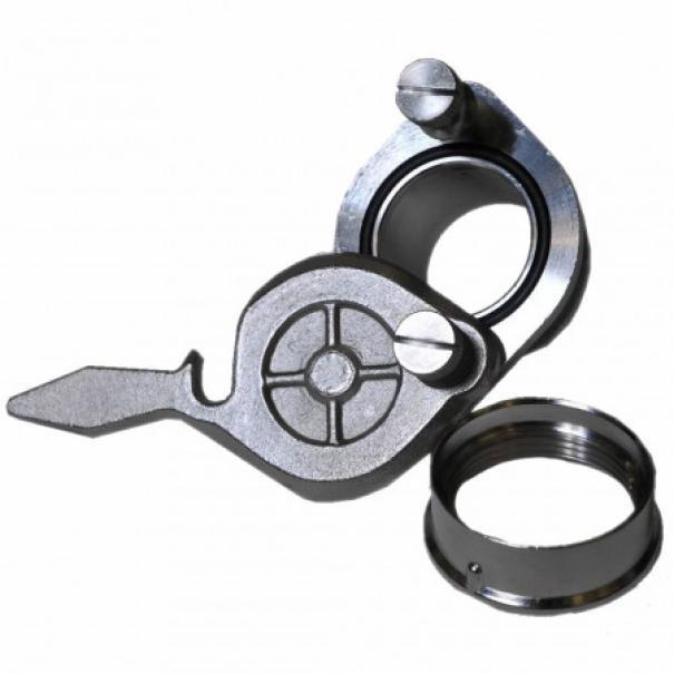 Ghiera acciaio inox per rubinetto a taglio rimozione e assemblaggio