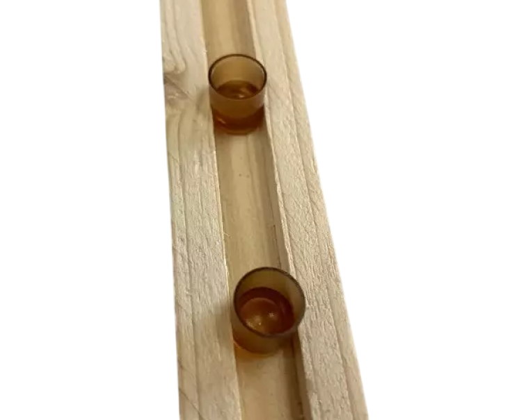 apicoltura.com stecca in legno con scanalatura per cupolini - foto 2