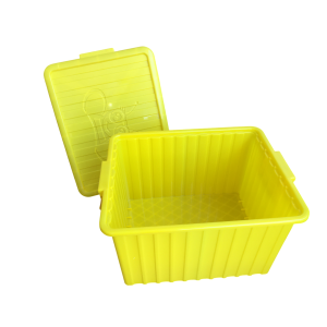 Cassa di servizio in plastica con coperchio per 8 favi db o lg