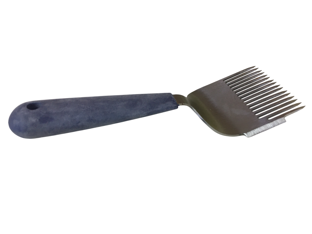 dettaglio forchetta disopercolatrice acciaio inox APICOLTURA.COM utensile apicoltore
