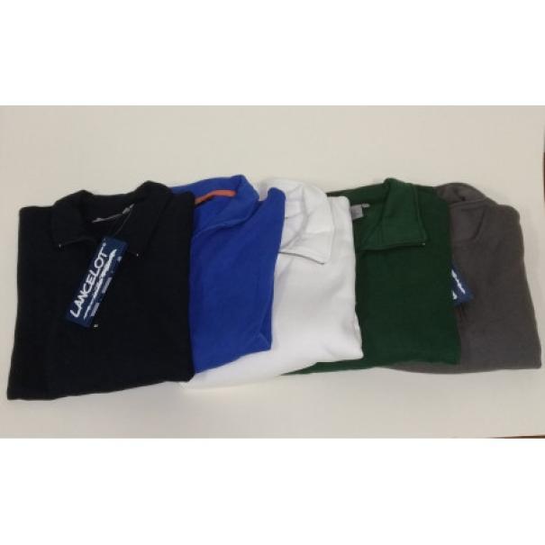  felpa/maglia da sudore con mezza zip nera - foto 1
