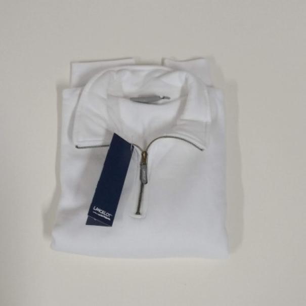  felpa/maglia da sudore con mezza zip nera - foto 3
