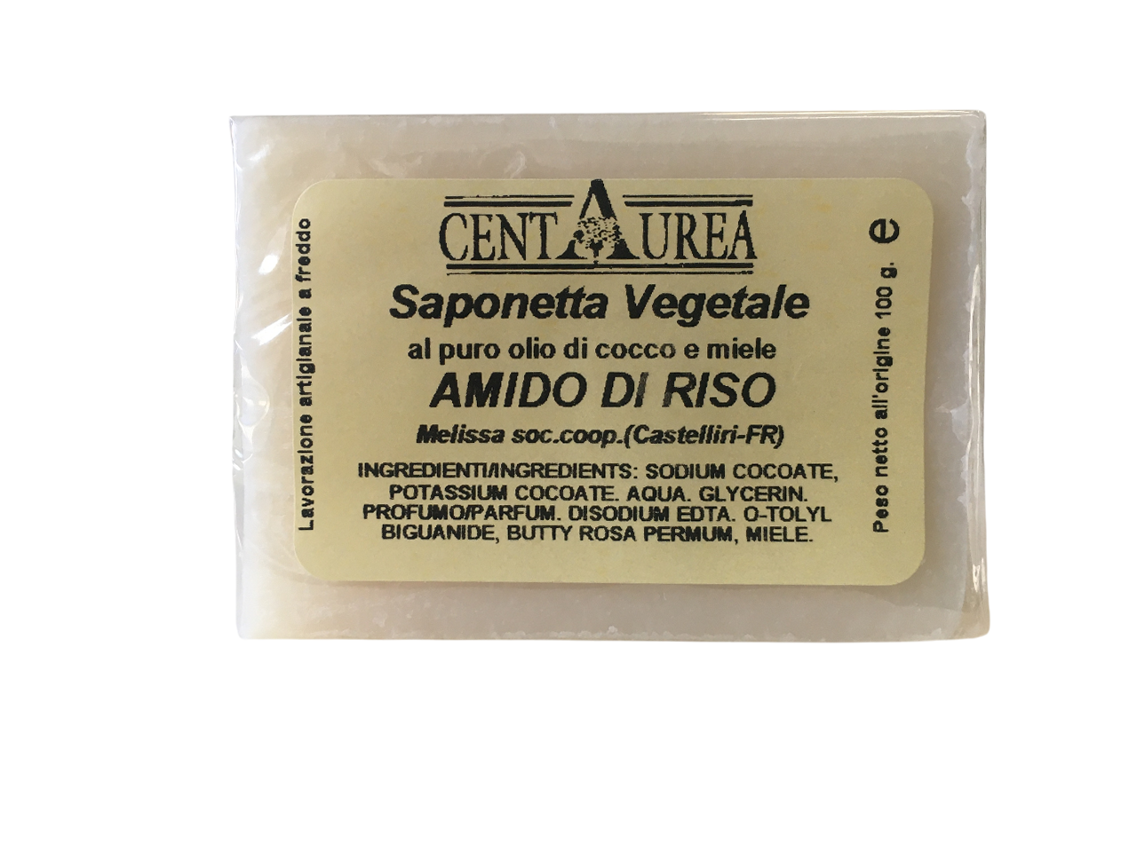 coop melissa sapone vegetale gr. 100 all'amido di riso - foto 1