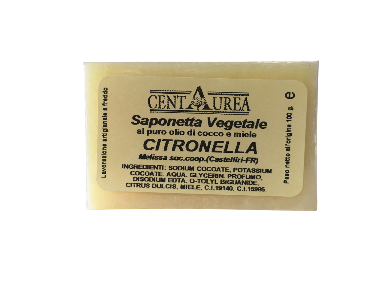 coop melissa sapone vegetale gr. 100 alla citronella - foto 1