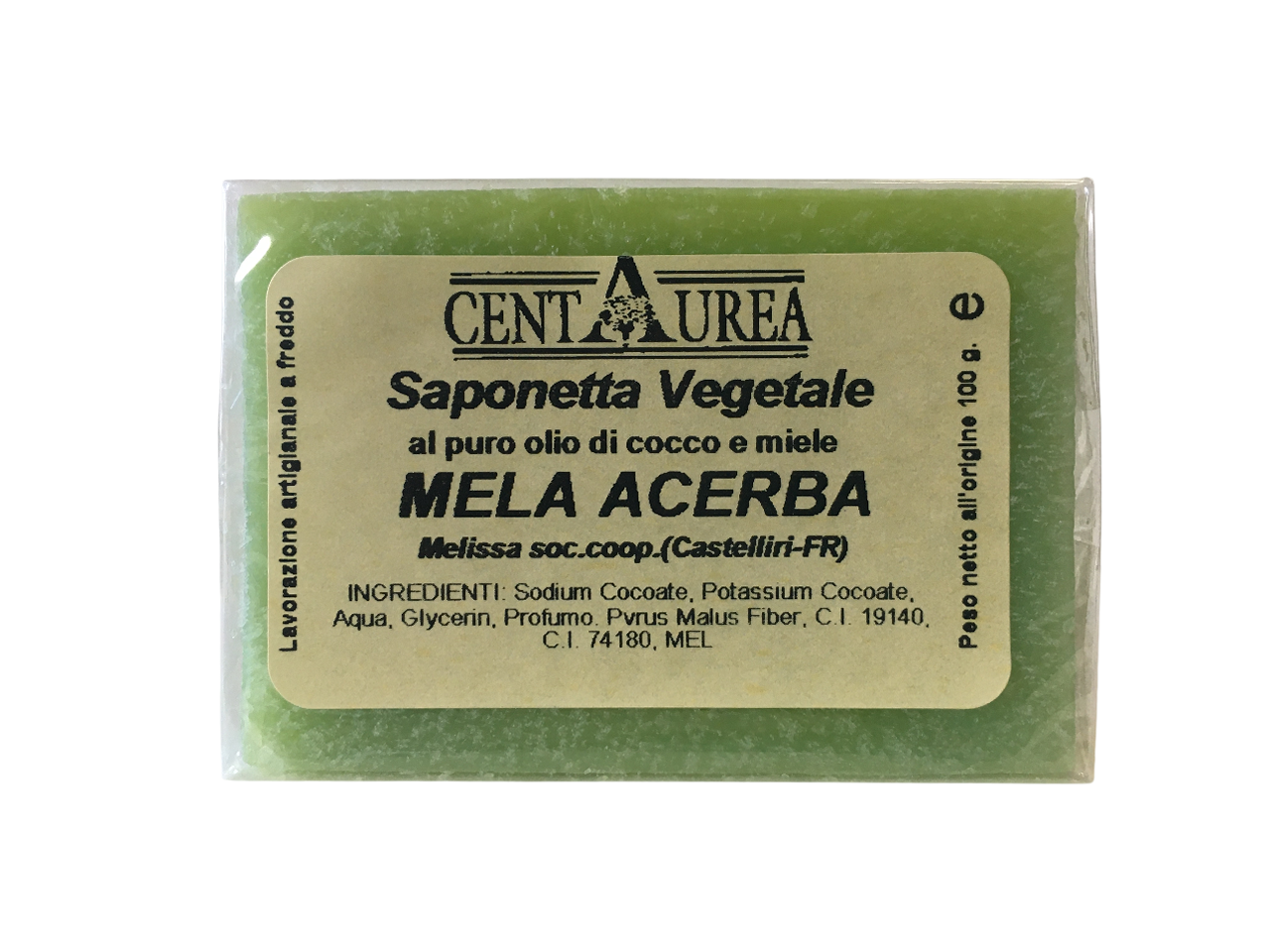 coop melissa sapone vegetale gr. 100 alla mela acerba - foto 1
