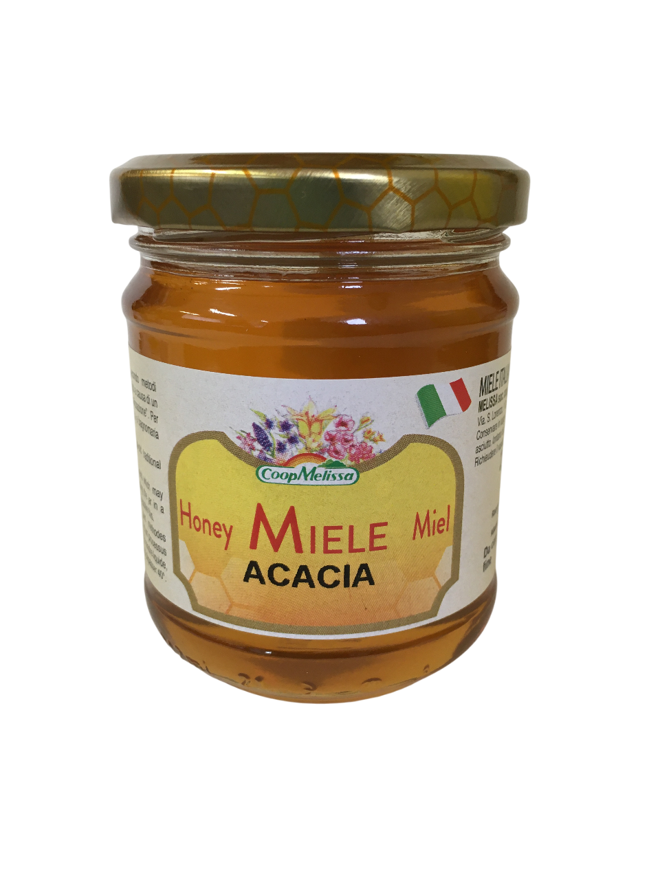 Vasetto di miele di Acacia italiano Coop Melissa 250g vetro