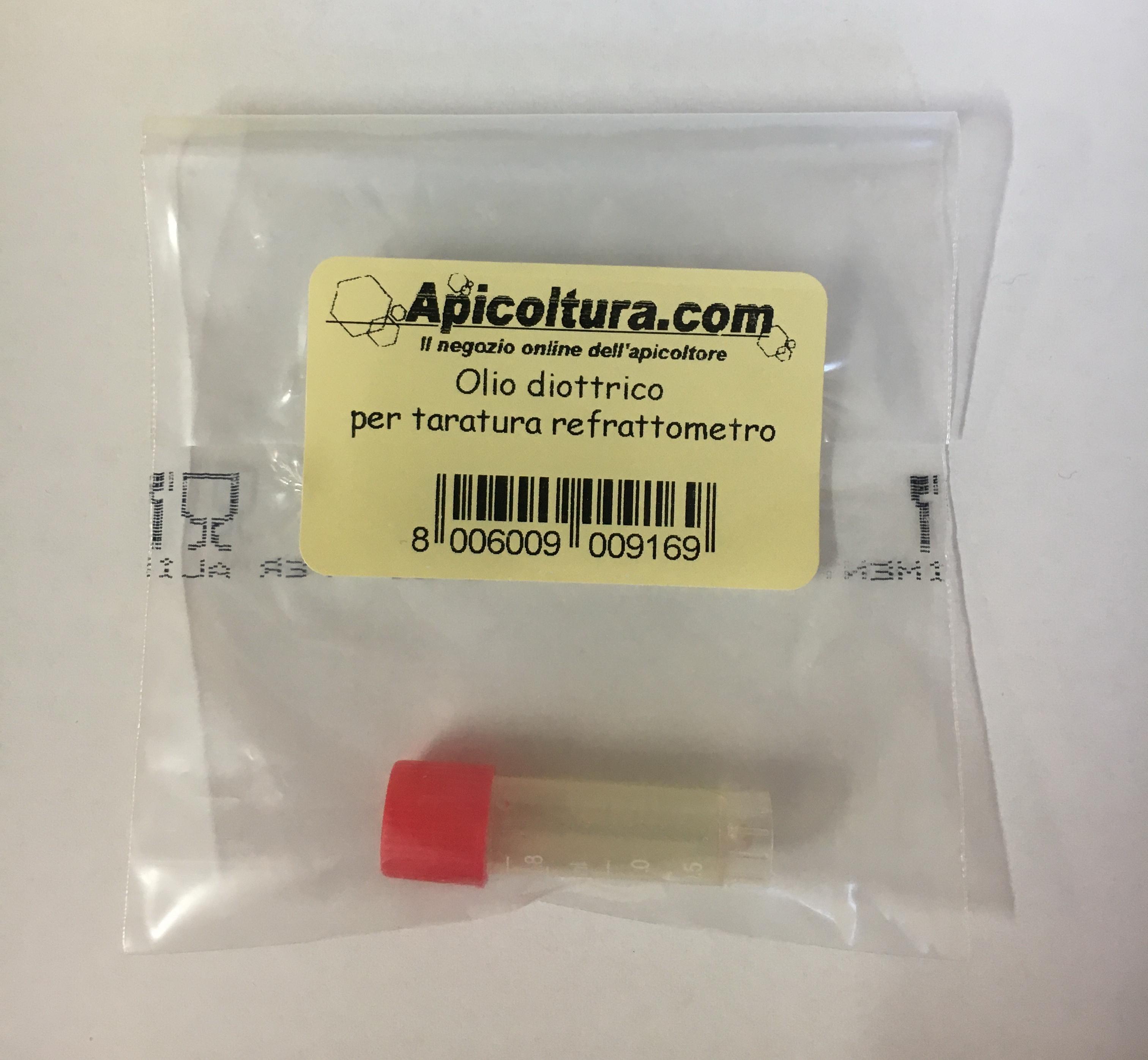Olio diottrico per calibrazione refrattometro confezionato in bustina